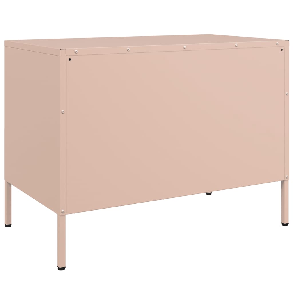 TV cabinet, pink, 68x39x50.5cm, steel