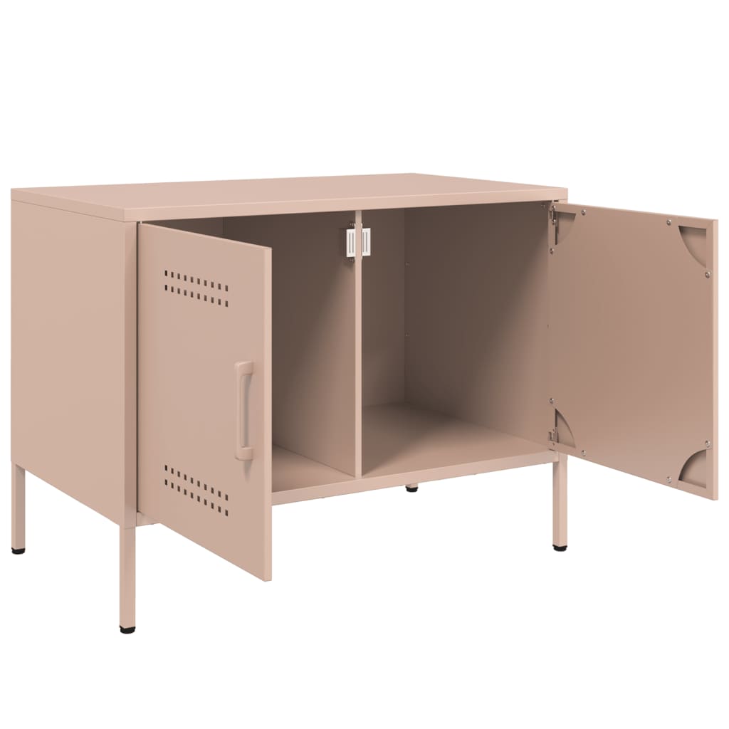 TV cabinet, pink, 68x39x50.5cm, steel