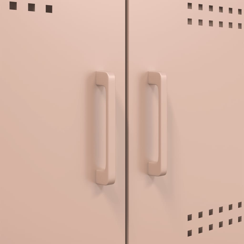 TV cabinet, pink, 68x39x50.5cm, steel