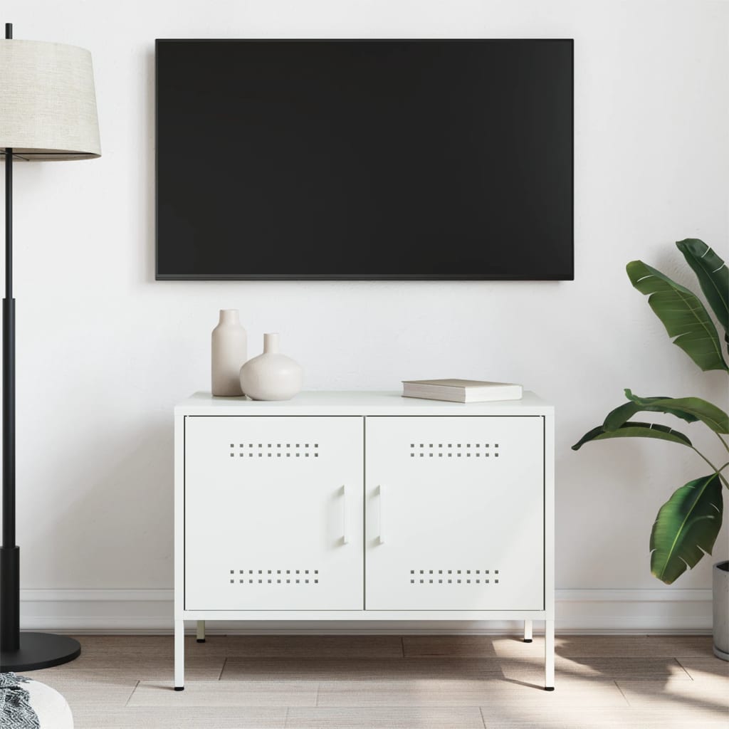 TV cabinet, white, 68x39x50.5cm, steel
