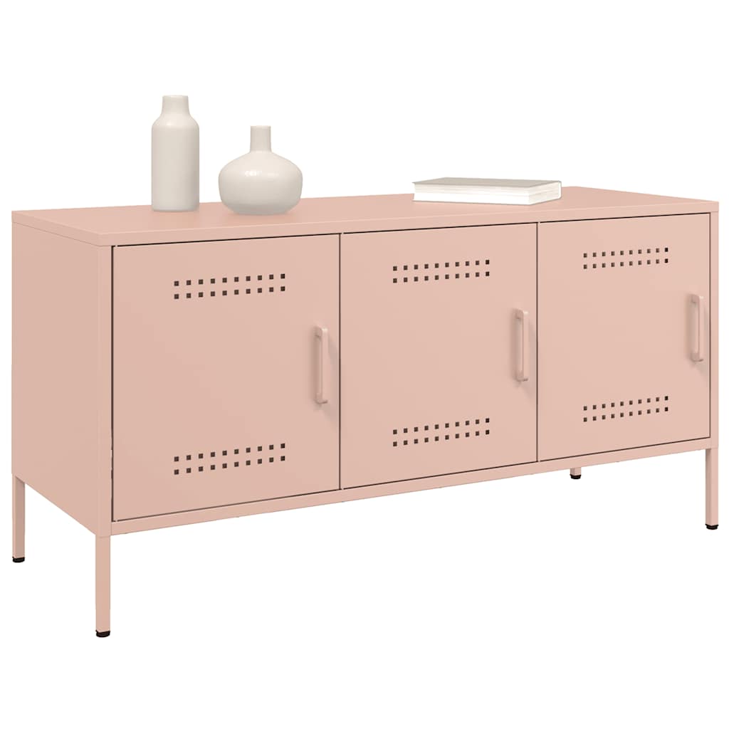TV unit, pink, 100.5x39x50.5cm, steel
