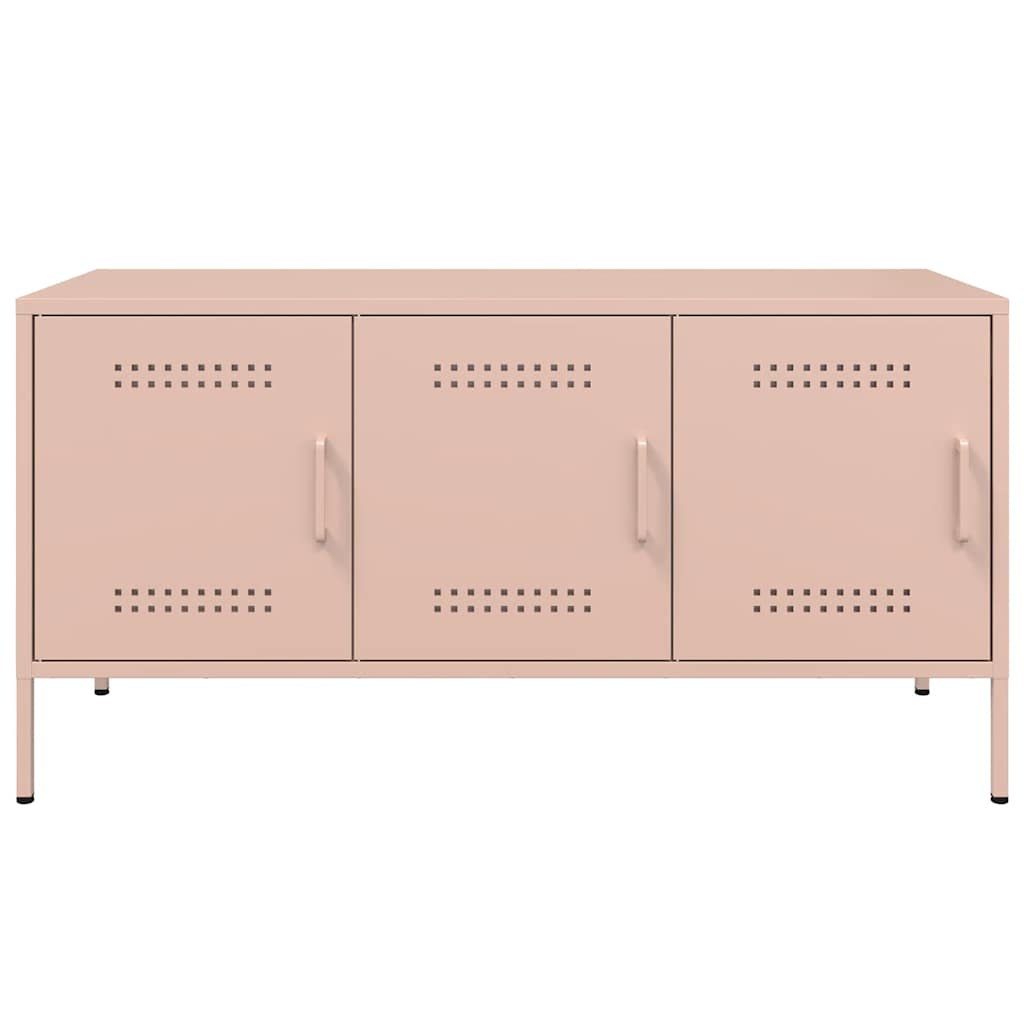 TV unit, pink, 100.5x39x50.5cm, steel