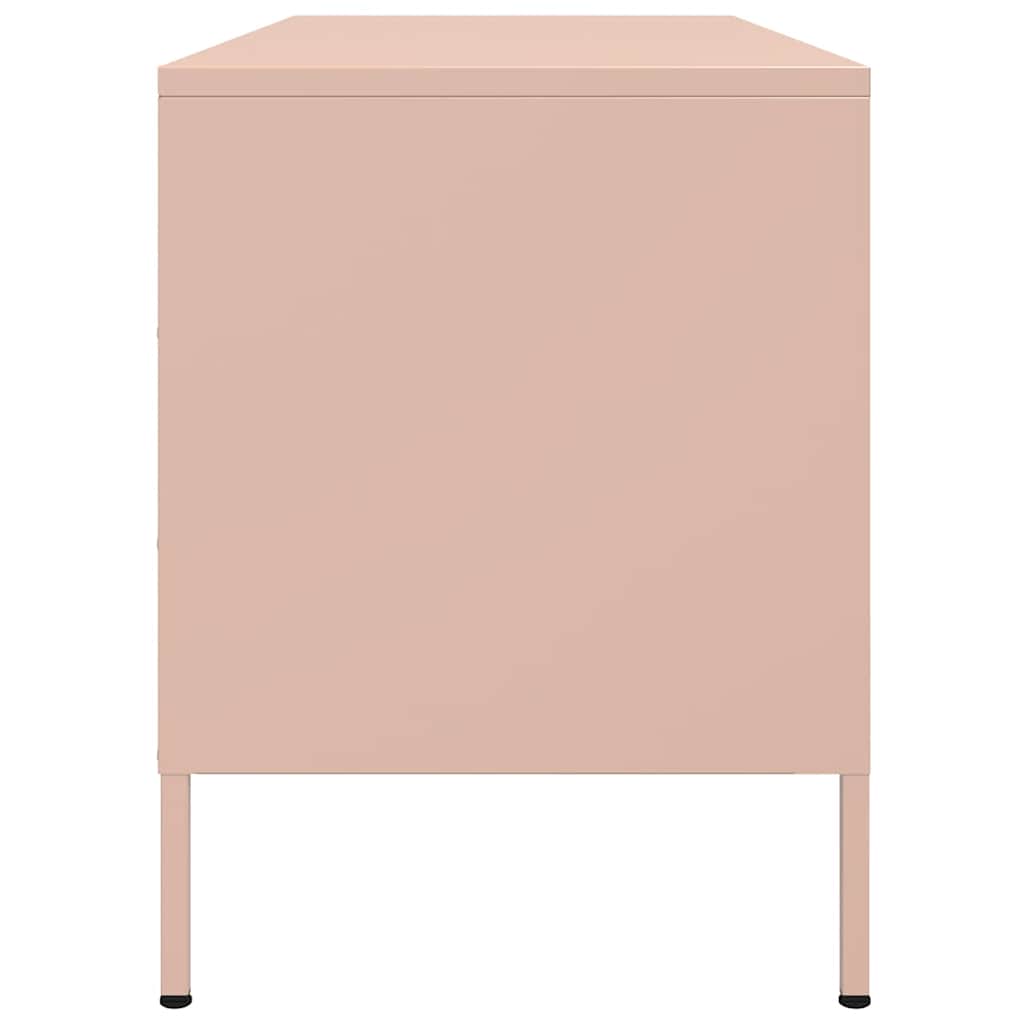 TV unit, pink, 100.5x39x50.5cm, steel