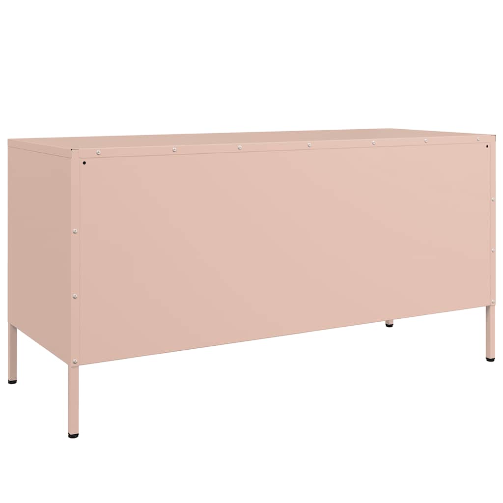 TV unit, pink, 100.5x39x50.5cm, steel