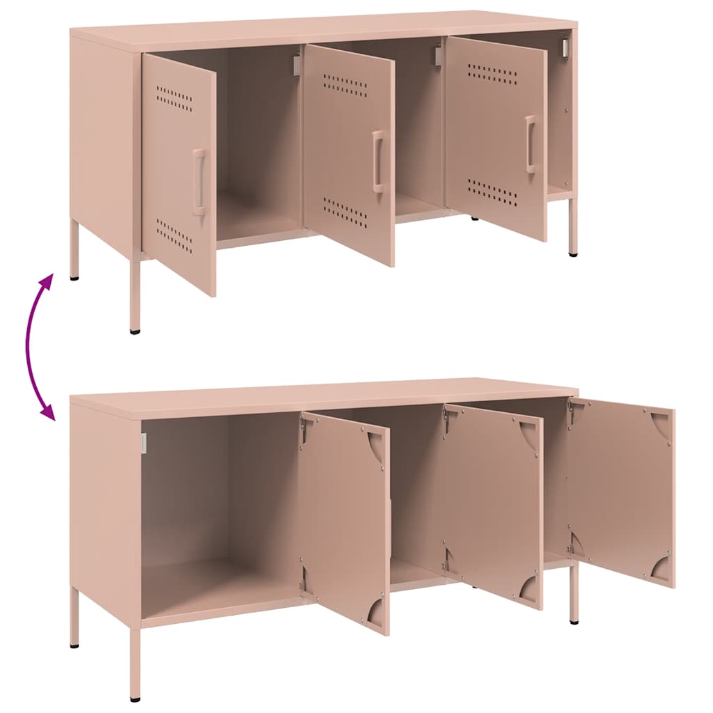 TV unit, pink, 100.5x39x50.5cm, steel