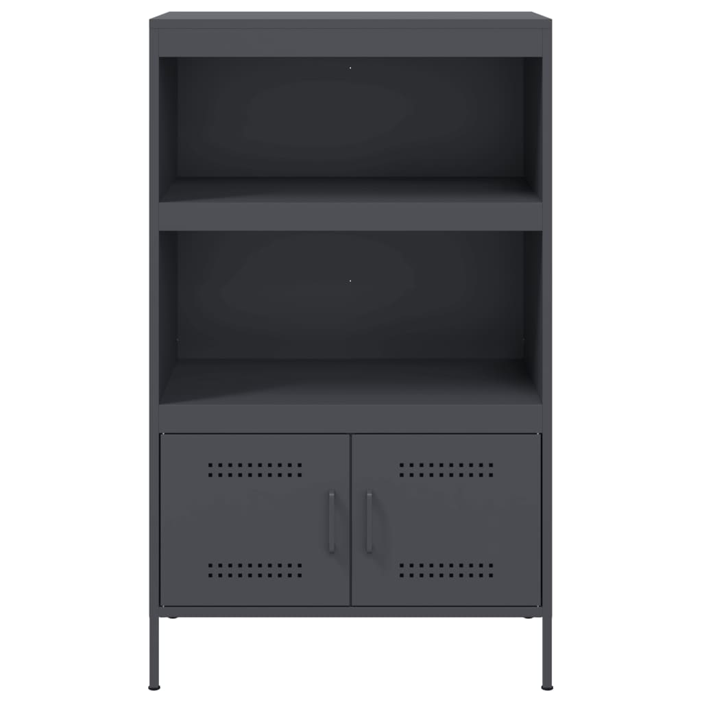 Chest of drawers, anthracite, 68x39x113cm, steel