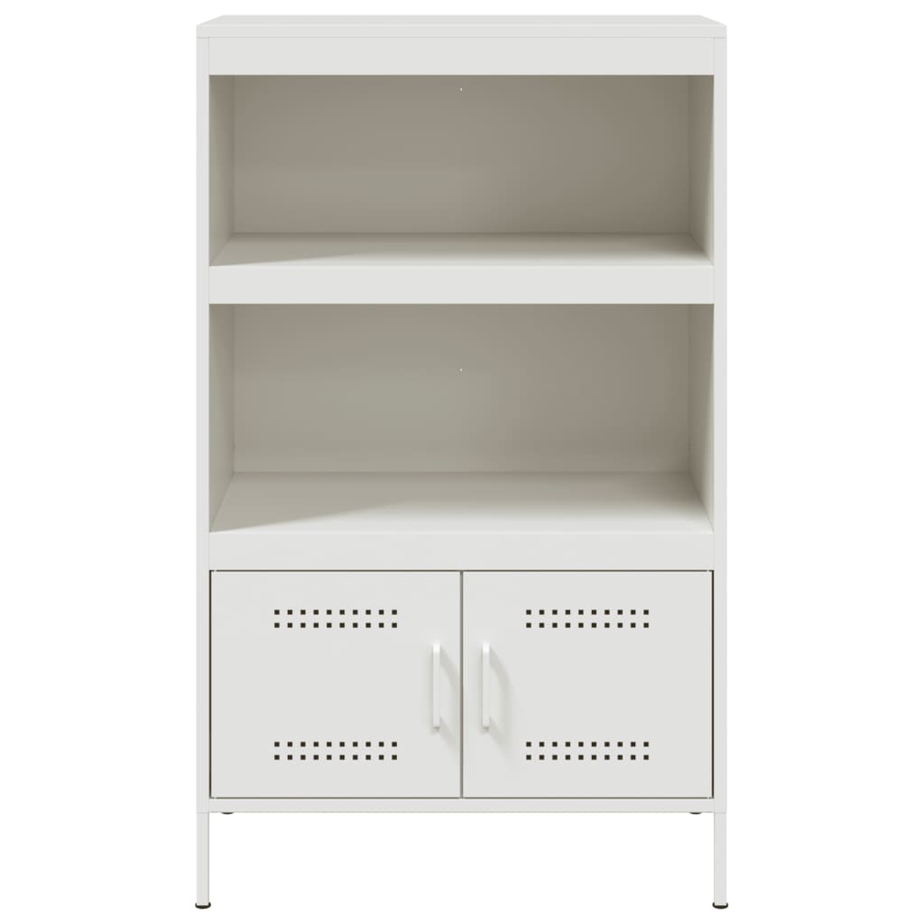 Chest of drawers, white, 68x39x113cm, steel