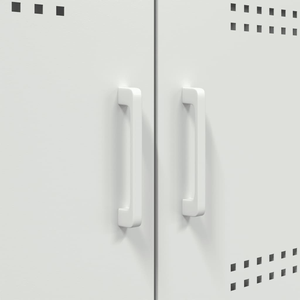 Chest of drawers, white, 68x39x113cm, steel