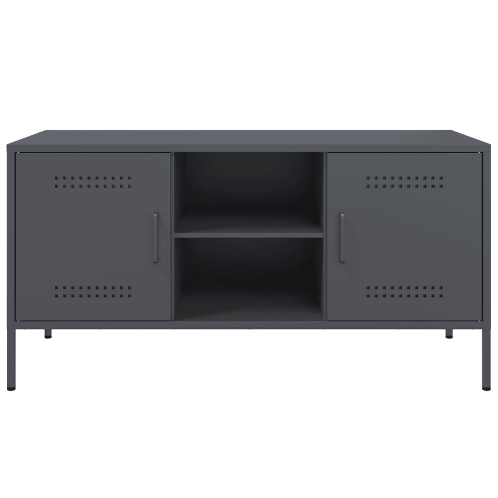 TV cabinet, anthracite, 100.5x39x50.5cm, steel