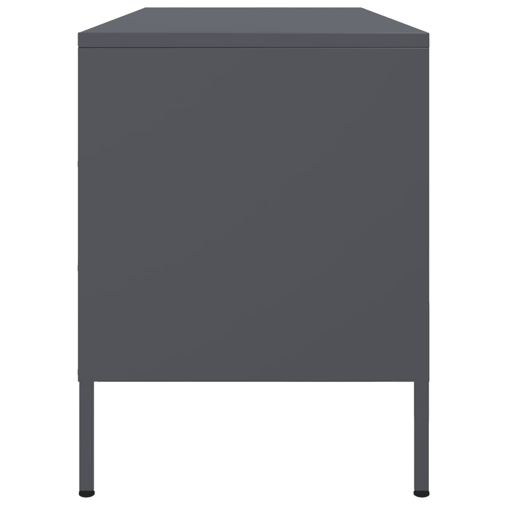 TV cabinet, anthracite, 100.5x39x50.5cm, steel