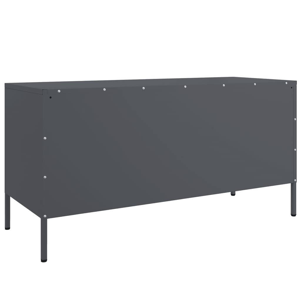 TV cabinet, anthracite, 100.5x39x50.5cm, steel