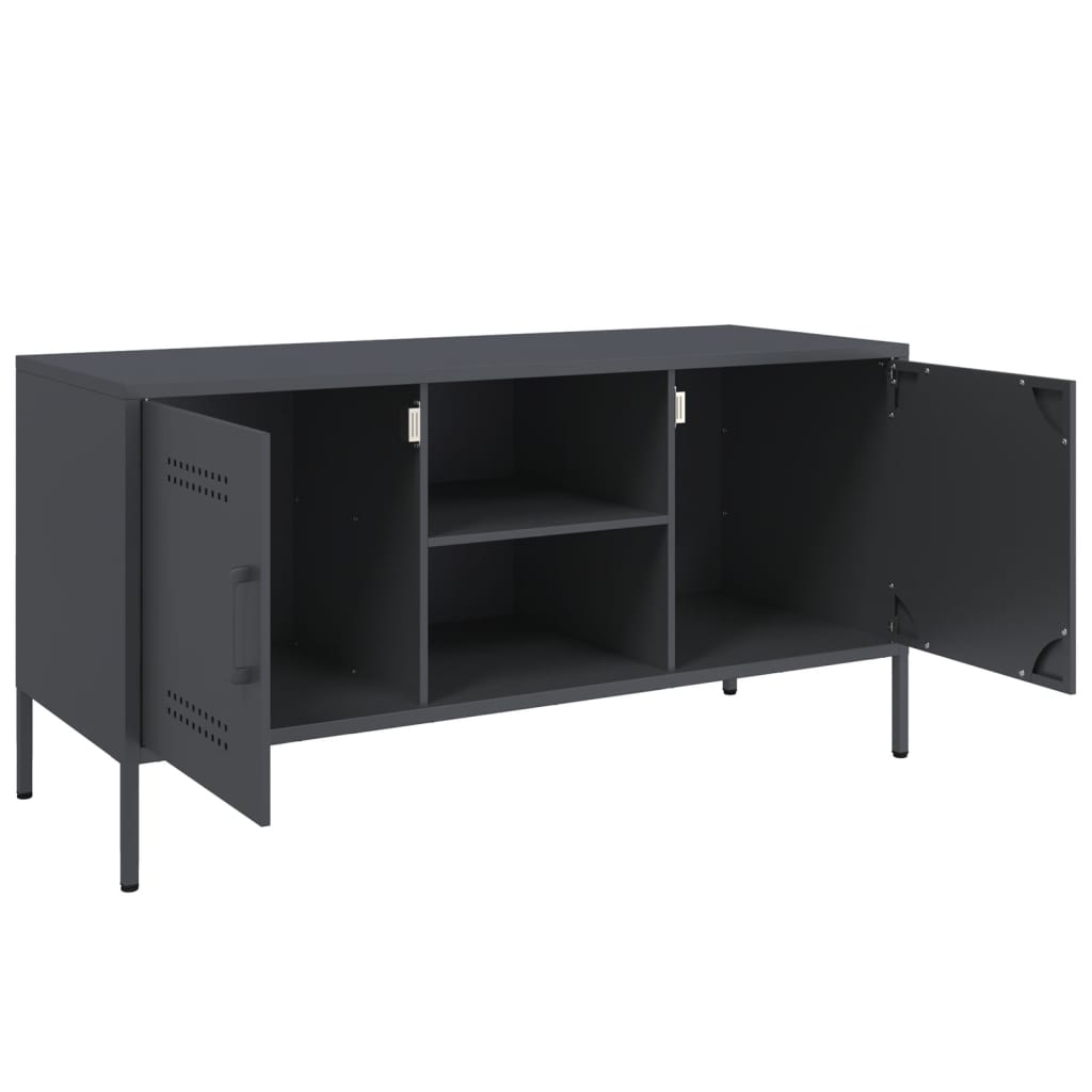 TV cabinet, anthracite, 100.5x39x50.5cm, steel