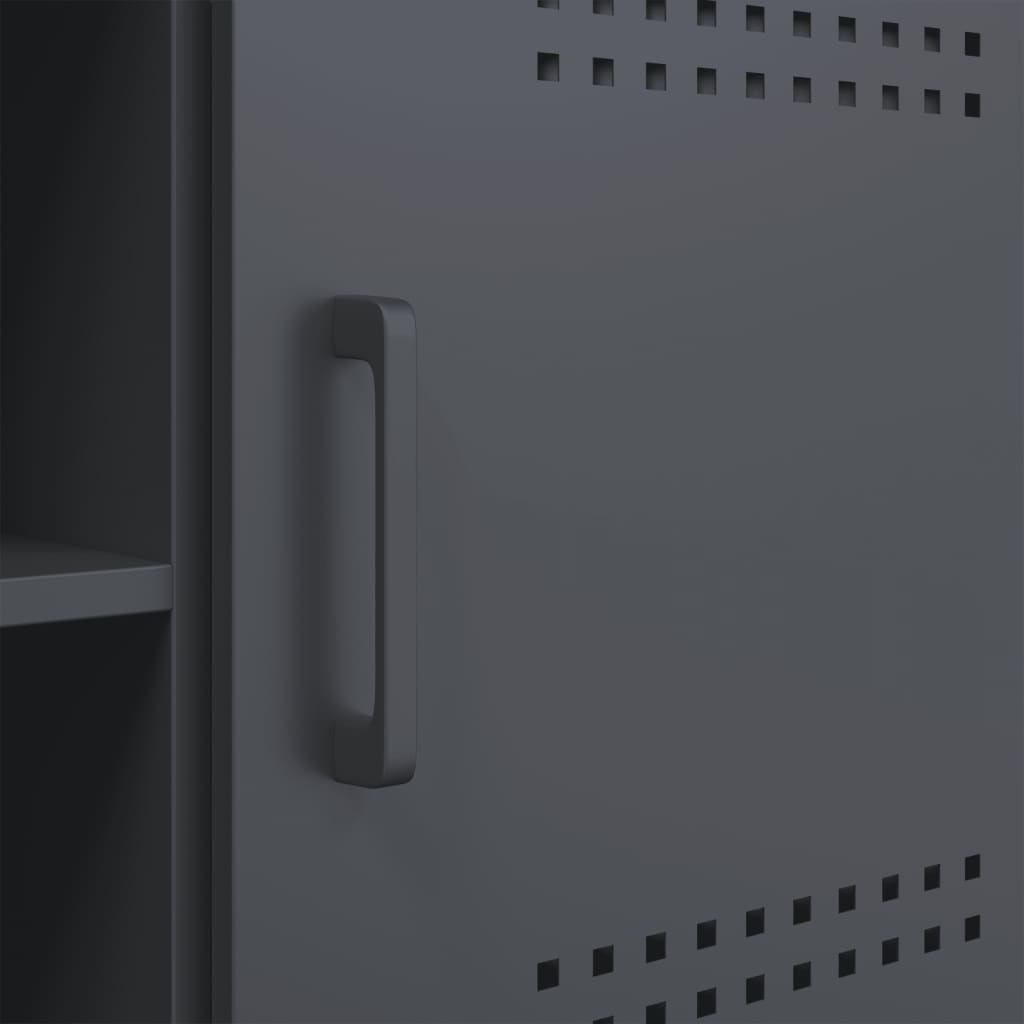 TV cabinet, anthracite, 100.5x39x50.5cm, steel