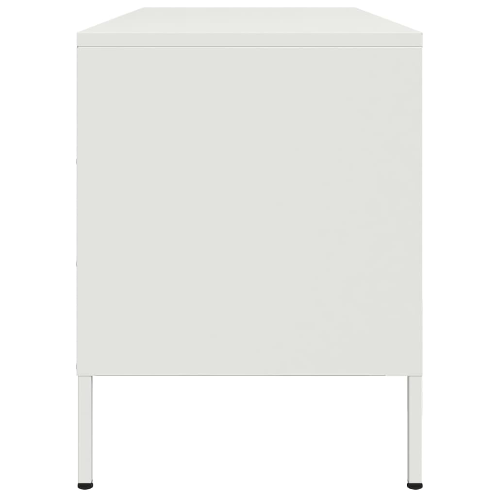 TV cabinet, white, 100.5x39x50.5cm, steel