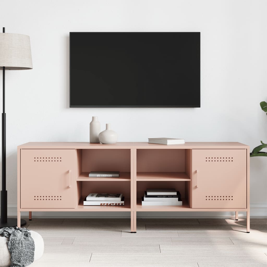 TV cabinets, 2 pcs, pink, 68x39x50.5cm, steel