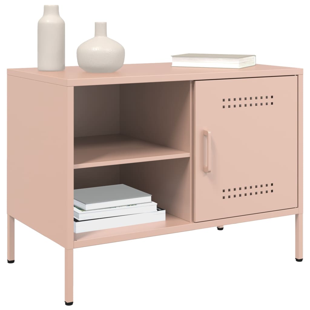 TV cabinets, 2 pcs, pink, 68x39x50.5cm, steel