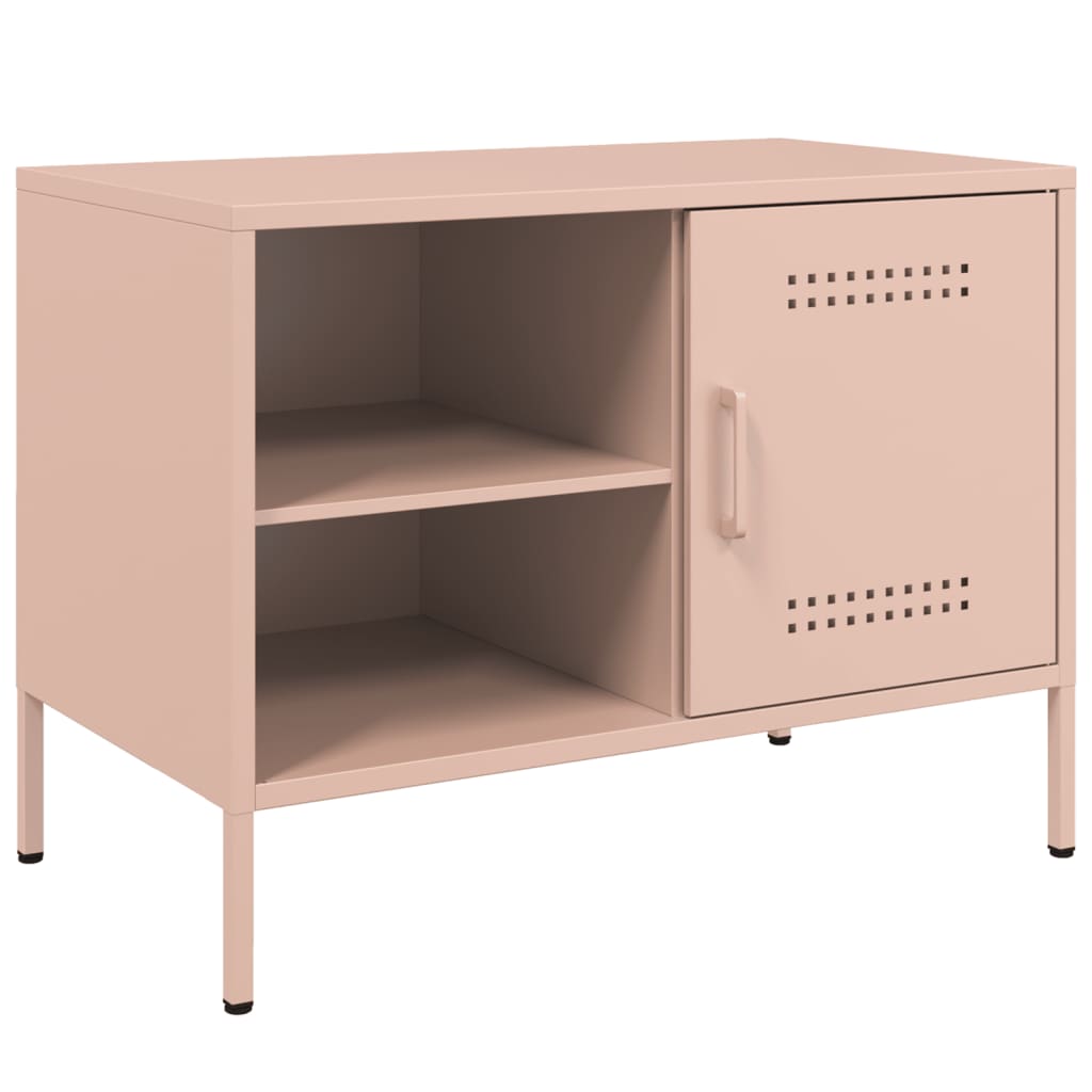 TV cabinets, 2 pcs, pink, 68x39x50.5cm, steel