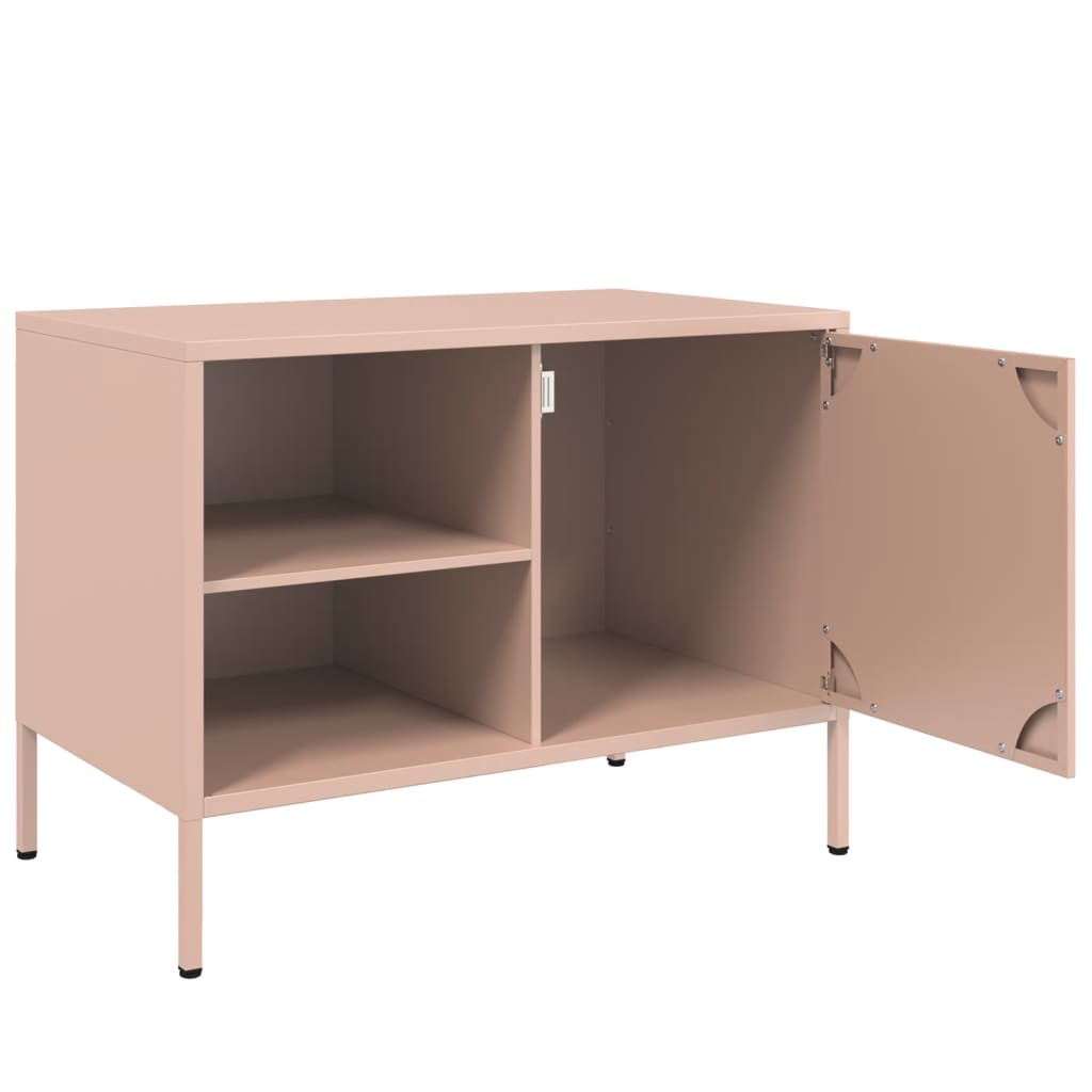 TV cabinets, 2 pcs, pink, 68x39x50.5cm, steel