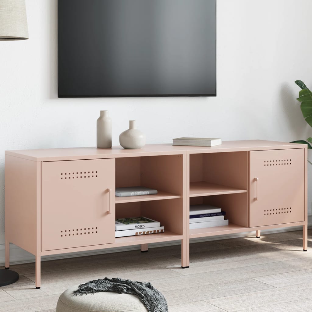 TV cabinets, 2 pcs, pink, 68x39x50.5cm, steel