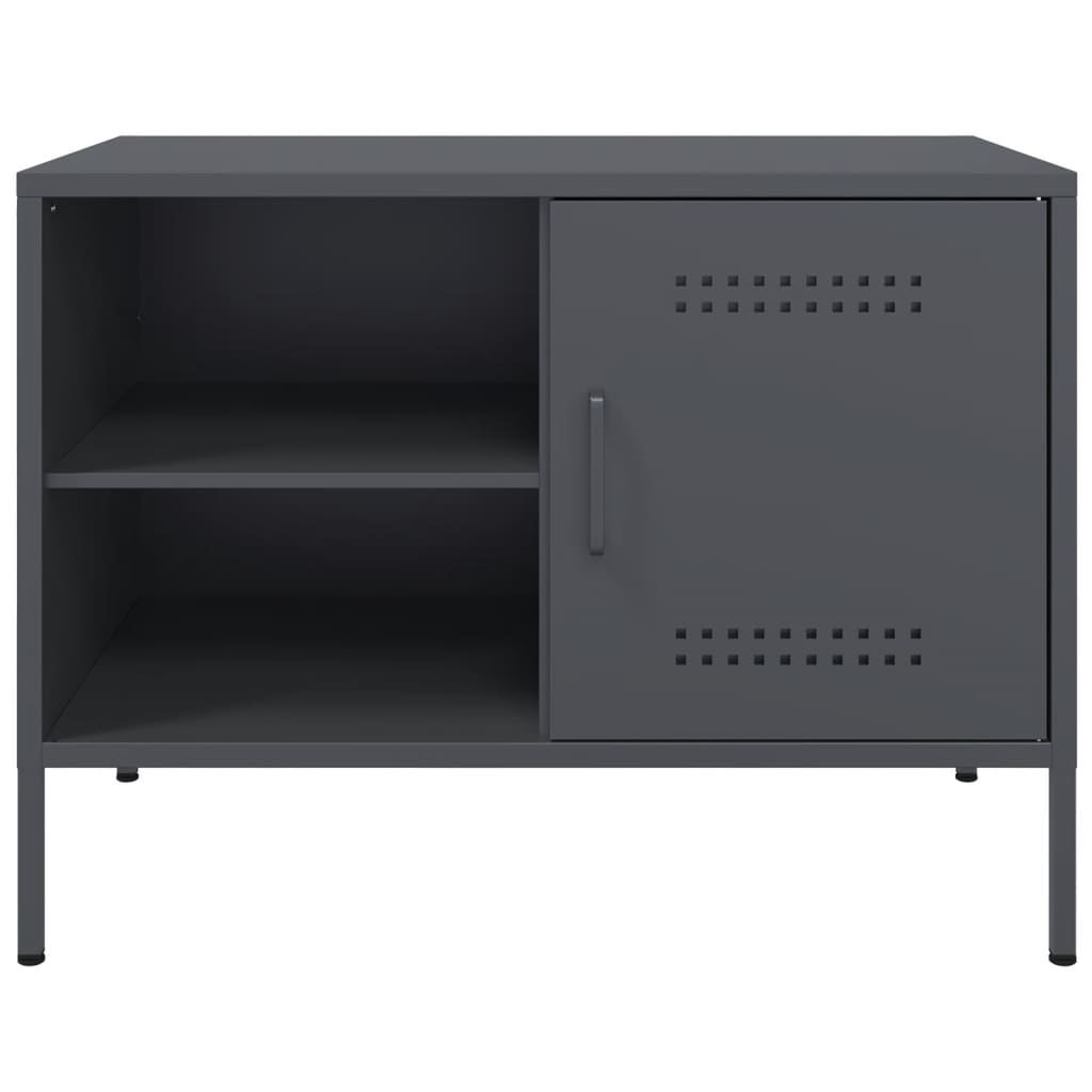 TV cabinet, anthracite, 68x39x50.5cm, steel