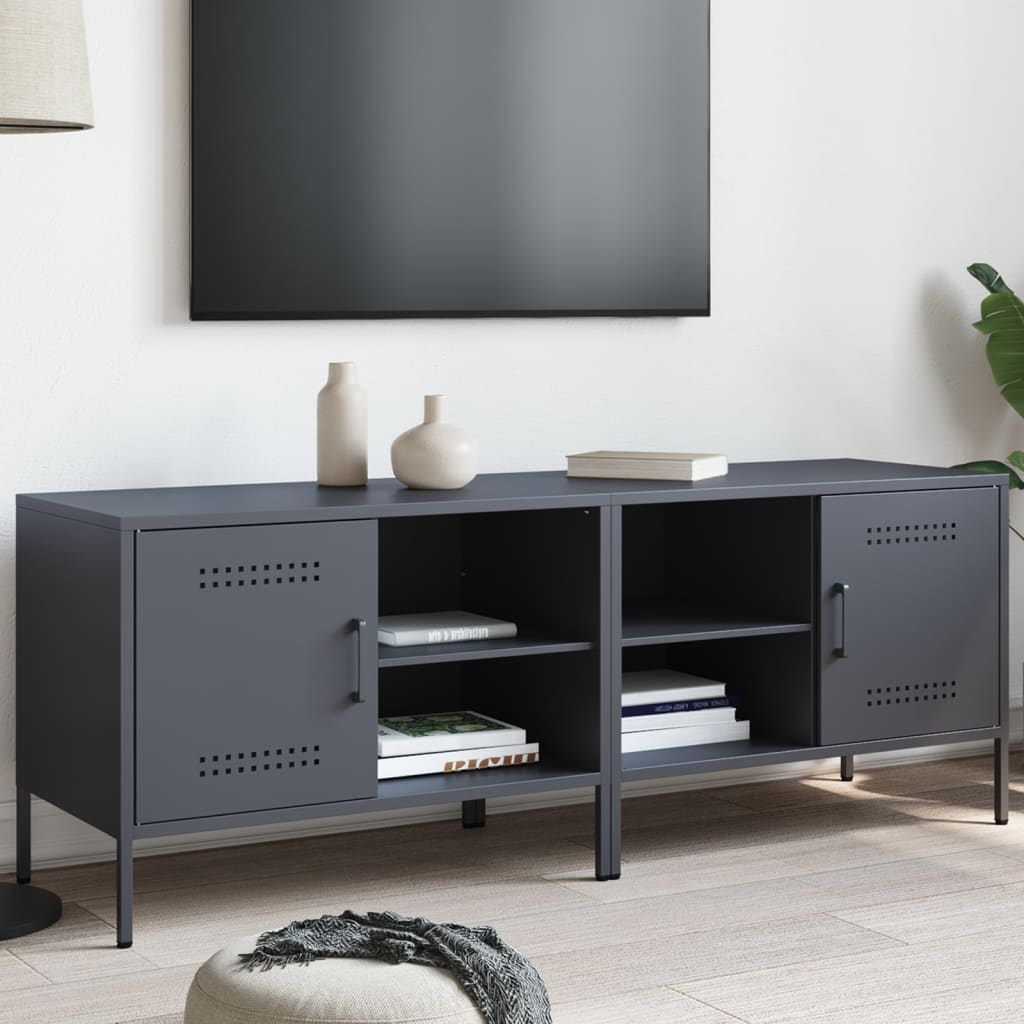 TV skapji, 2 gab., antracīta, 68x39x50,5cm, tērauds