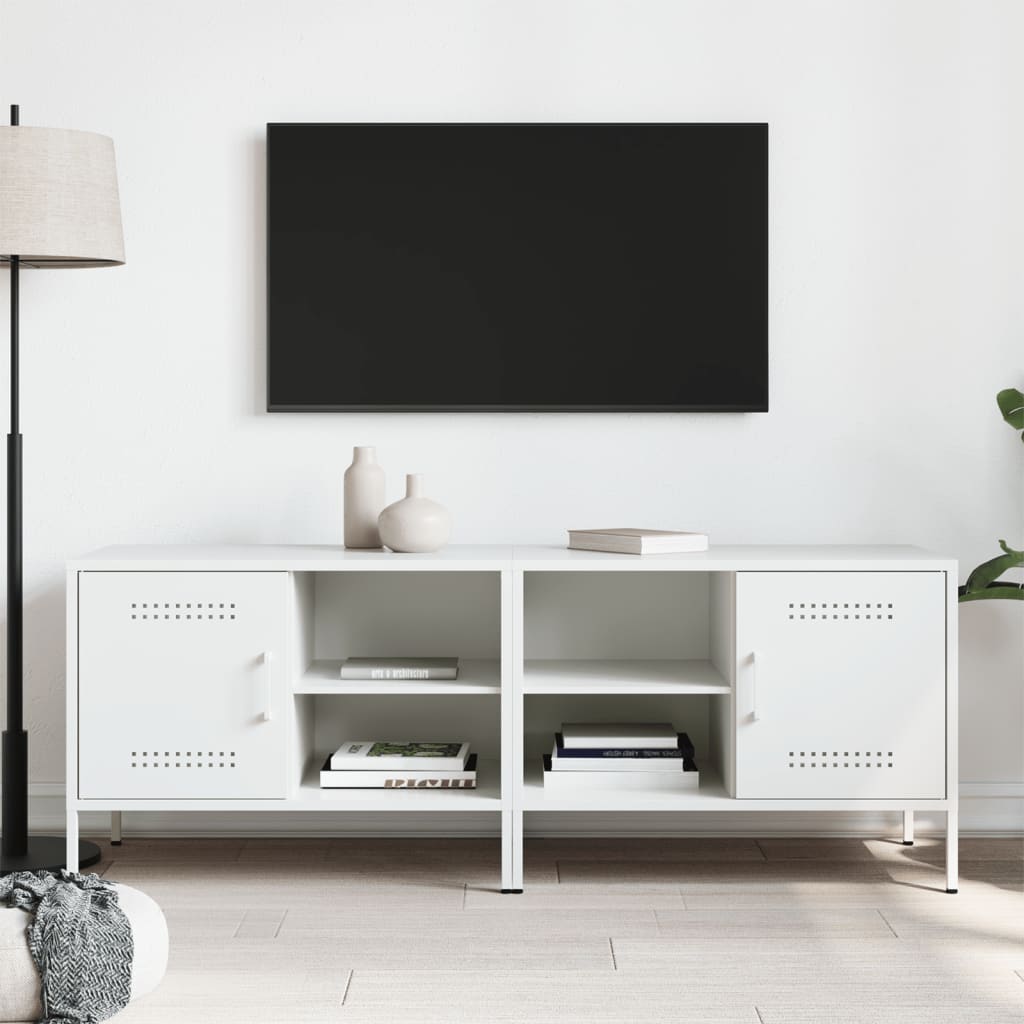 TV cabinets, 2 pcs., white, 68x39x50.5cm, steel
