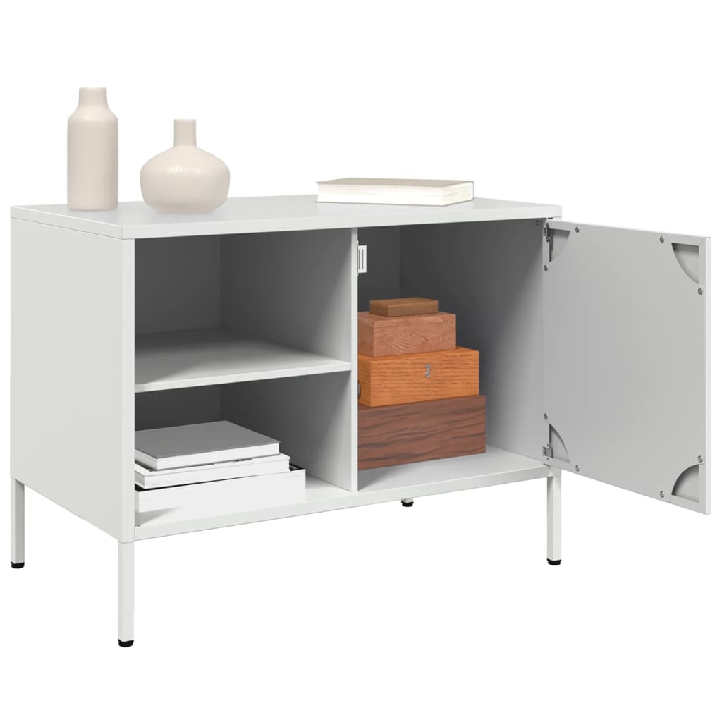 TV cabinets, 2 pcs., white, 68x39x50.5cm, steel