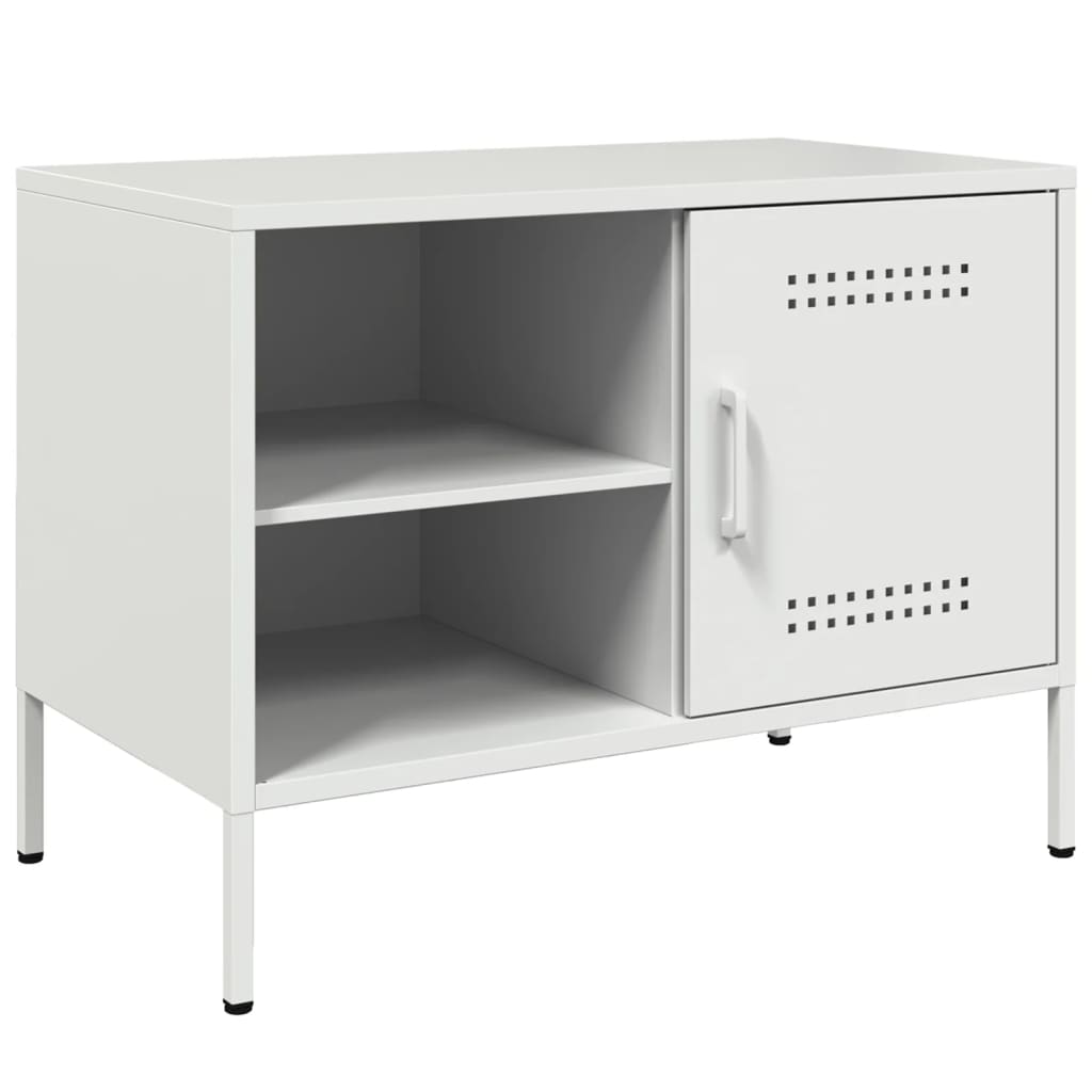 TV cabinets, 2 pcs., white, 68x39x50.5cm, steel