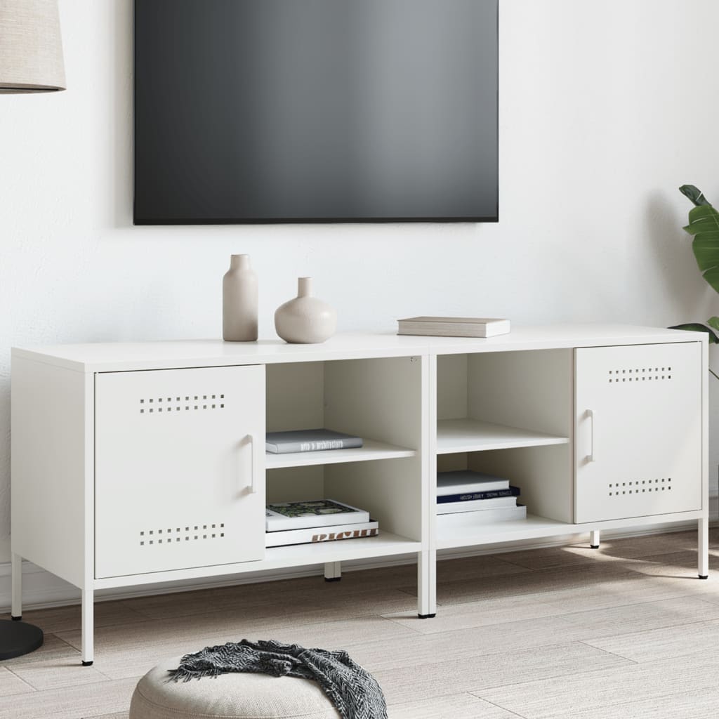 TV cabinets, 2 pcs., white, 68x39x50.5cm, steel