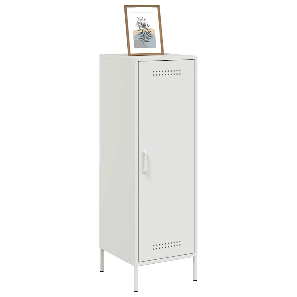 Komoda, baltos spalvos, 36x39x113cm, plienas