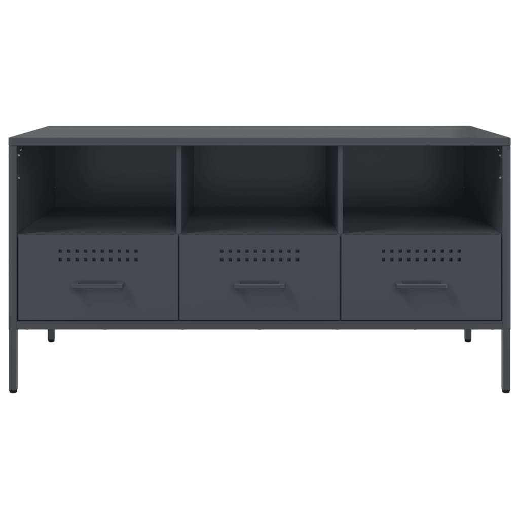 TV cabinet, anthracite, 100.5x39x50.5cm, steel