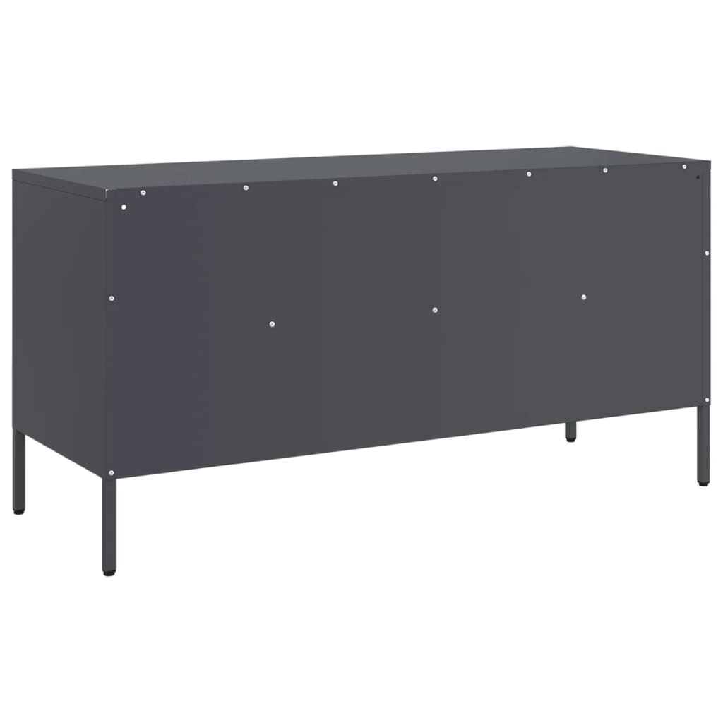 TV cabinet, anthracite, 100.5x39x50.5cm, steel