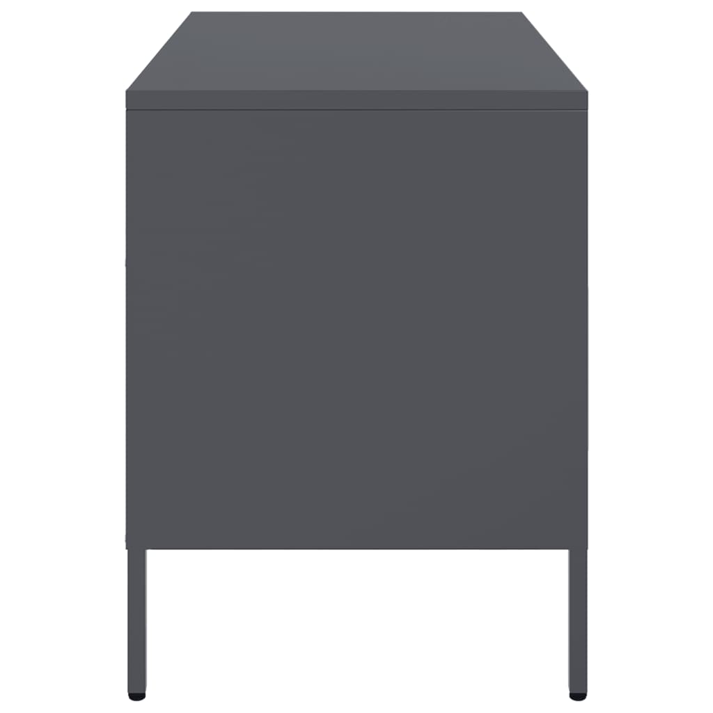 TV cabinet, anthracite, 68x39x50.5cm, steel
