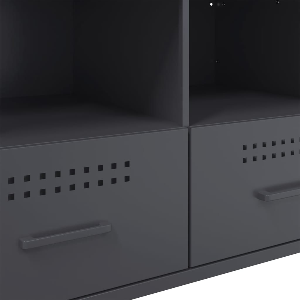 TV cabinet, anthracite, 68x39x50.5cm, steel