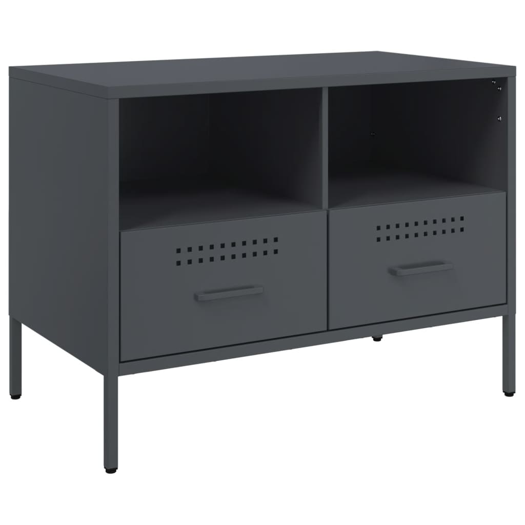 TV spintelės, 2vnt., antracito, 68x39x50,5cm, plienas