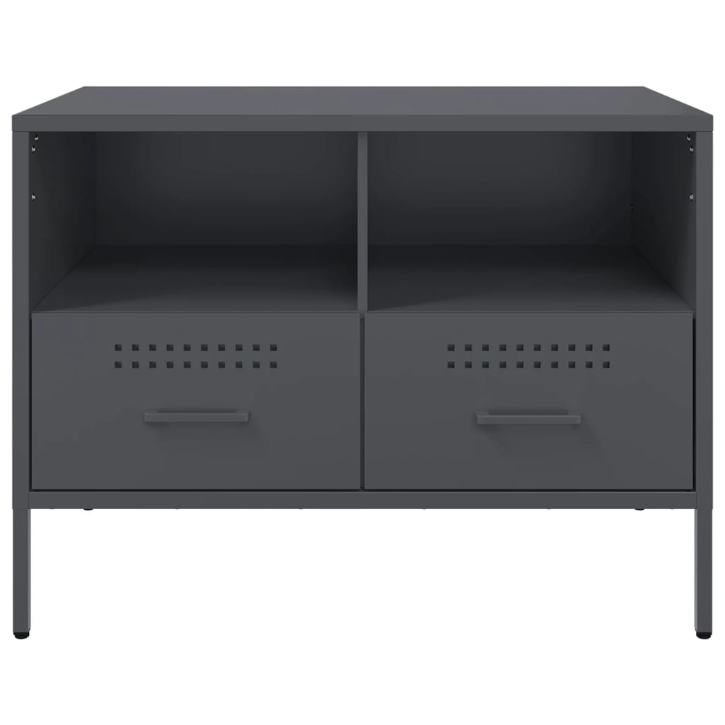 TV spintelės, 2vnt., antracito, 68x39x50,5cm, plienas