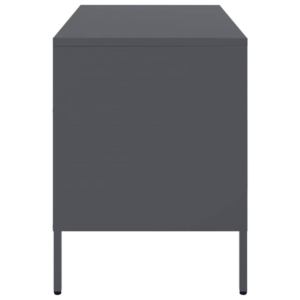TV spintelės, 2vnt., antracito, 68x39x50,5cm, plienas