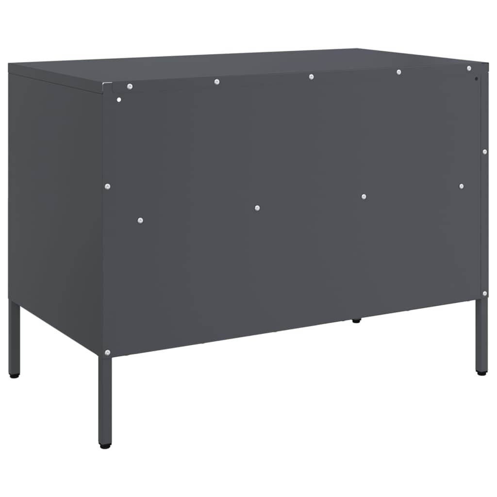 TV spintelės, 2vnt., antracito, 68x39x50,5cm, plienas