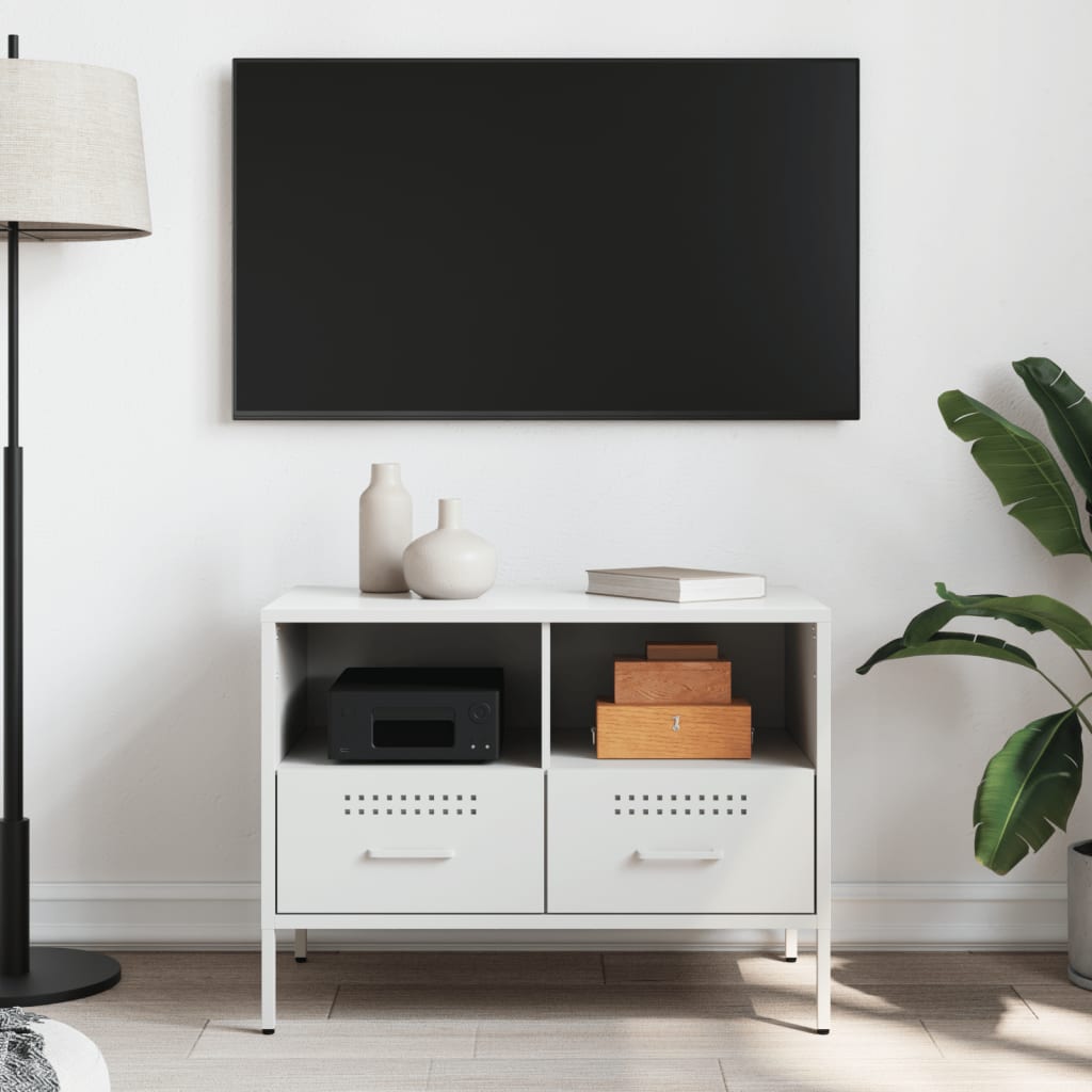 TV cabinet, white, 68x39x50.5cm, steel