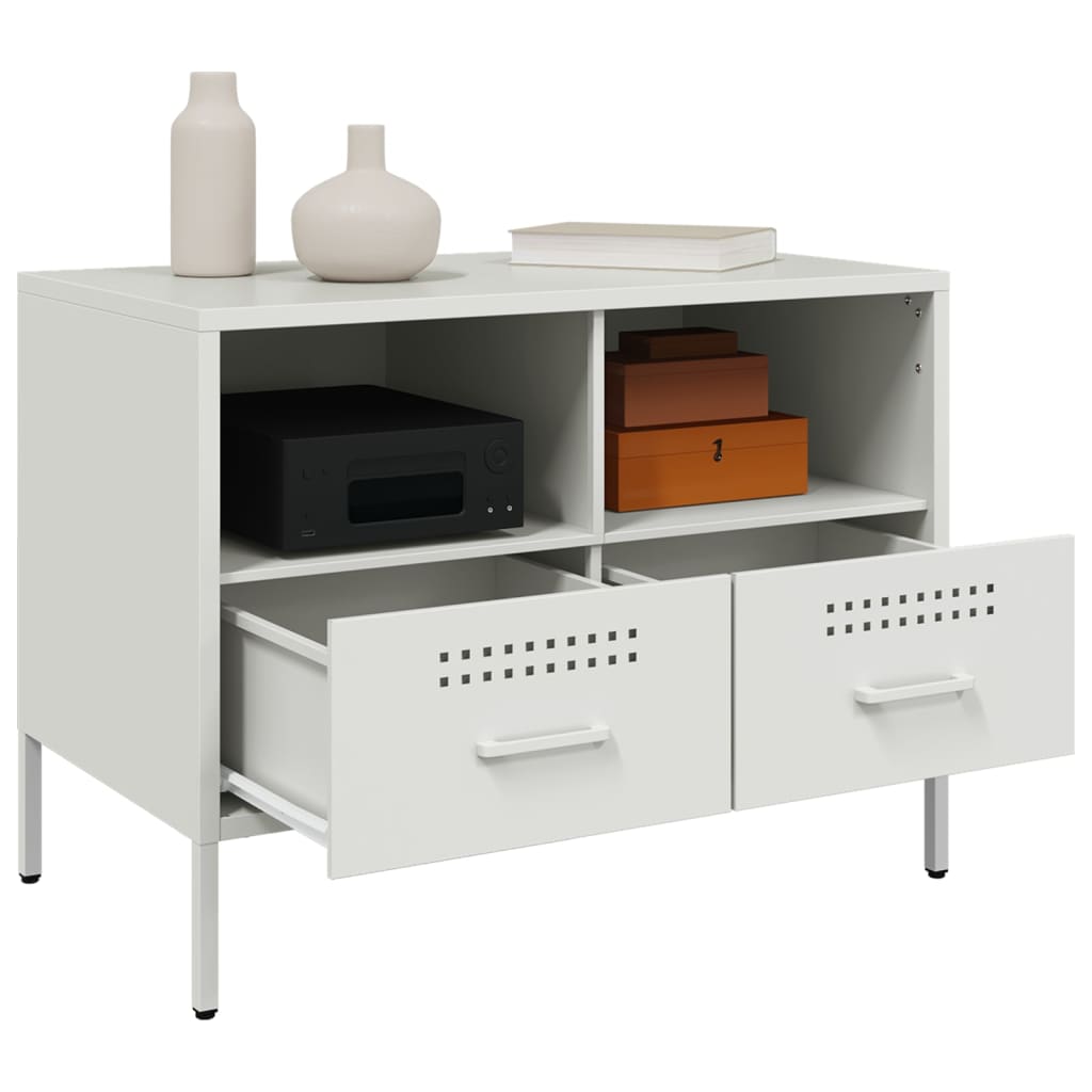 TV cabinet, white, 68x39x50.5cm, steel