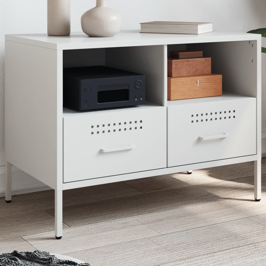 TV cabinet, white, 68x39x50.5cm, steel