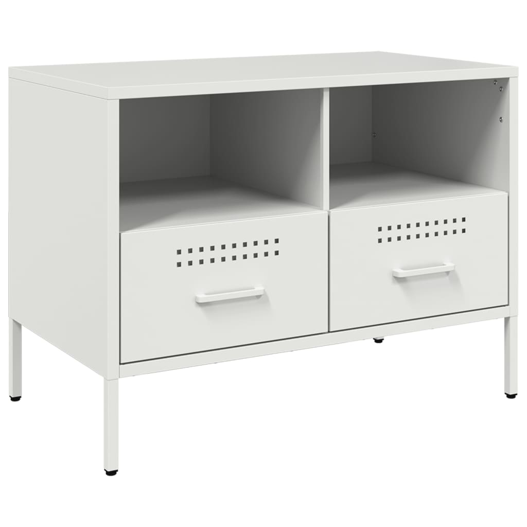 TV cabinets, 2 pcs., white, 68x39x50.5cm, steel