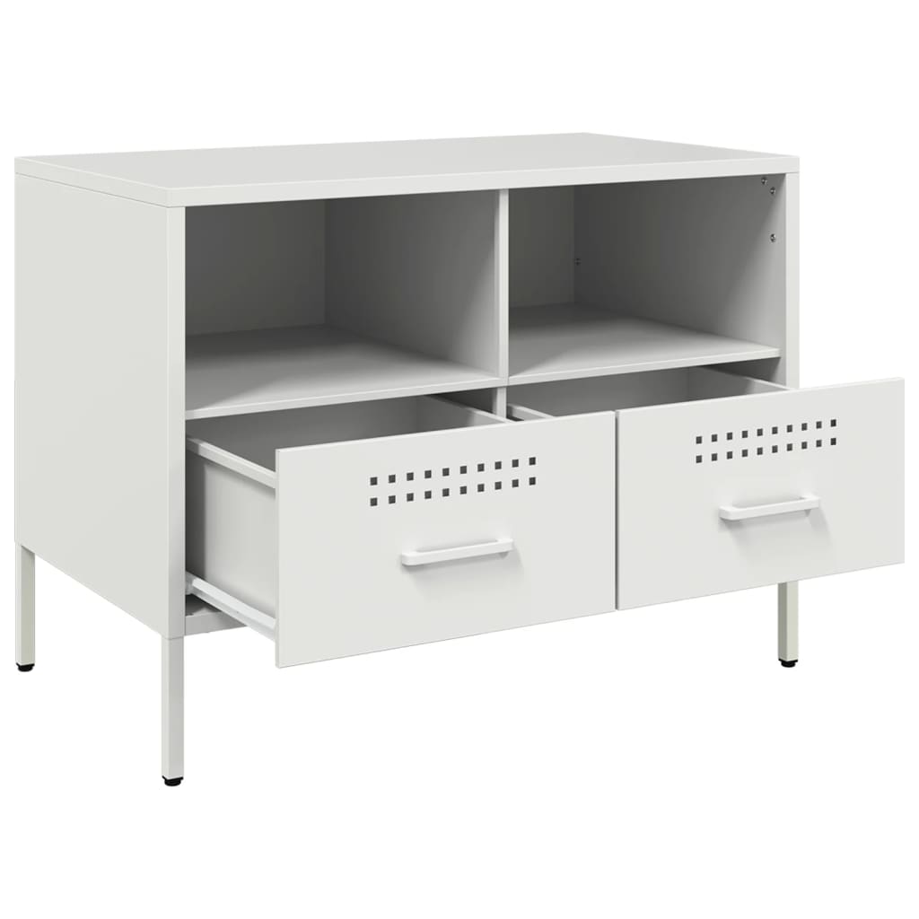 TV cabinets, 2 pcs., white, 68x39x50.5cm, steel
