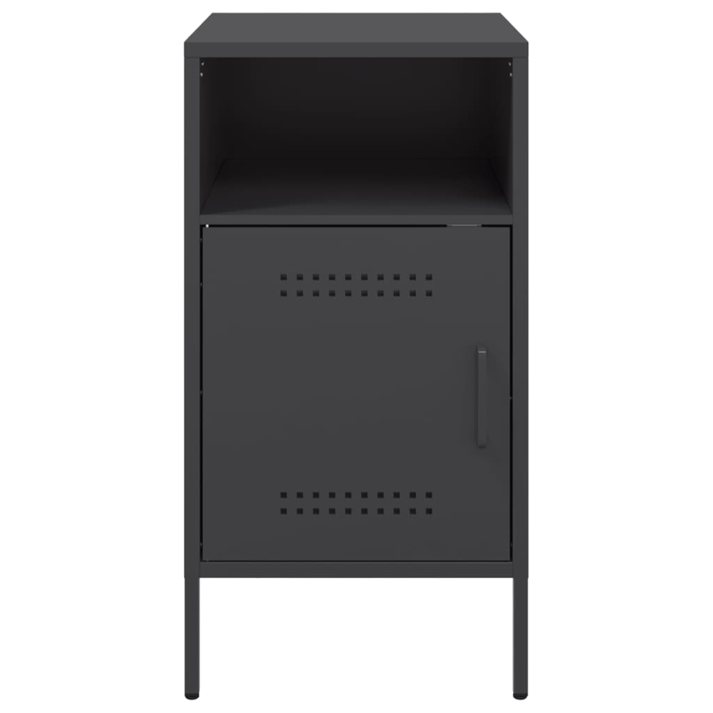 Nightstands, 2 pcs., black, 36x39x68cm, steel