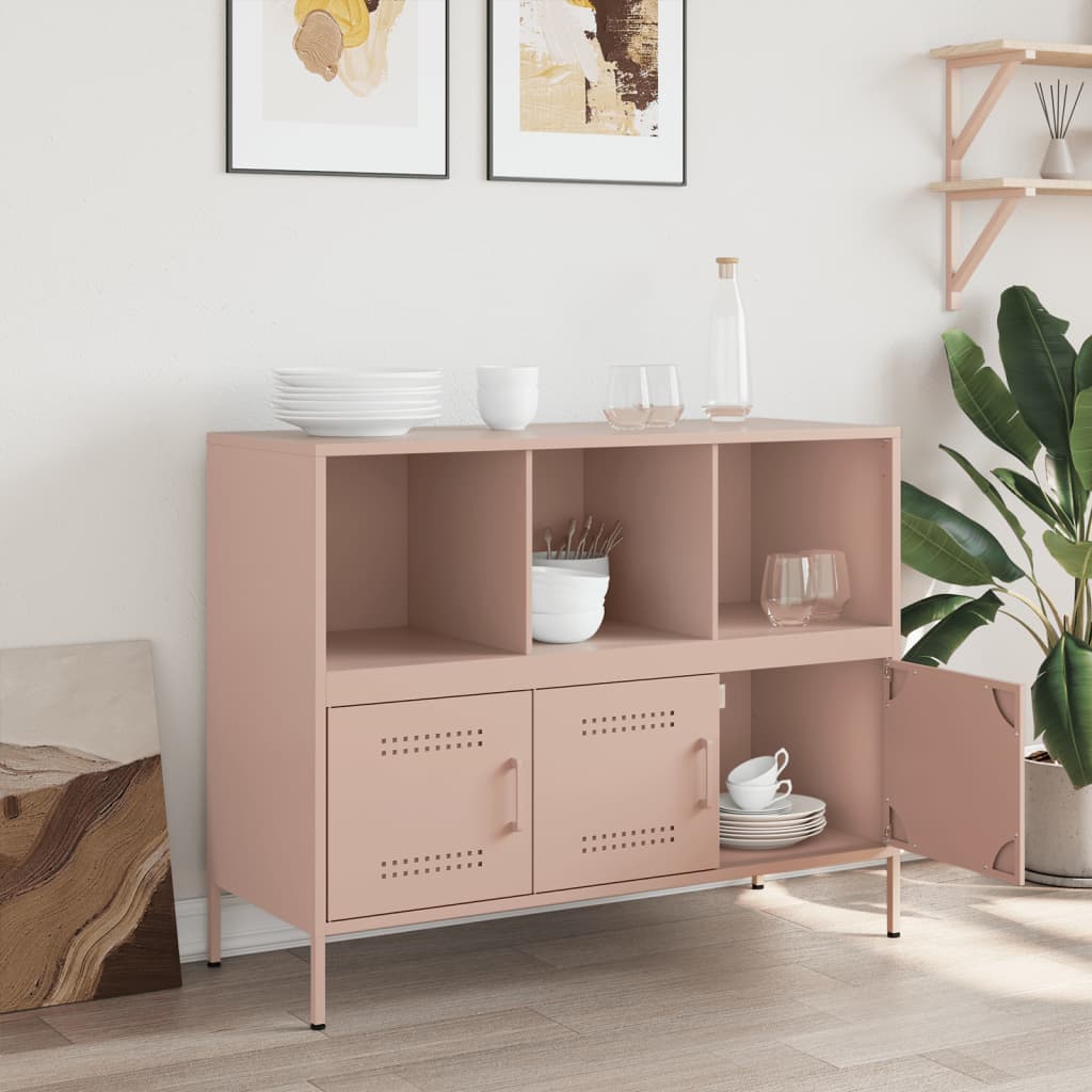 Sideboard, pink, 100.5x39x79cm, steel