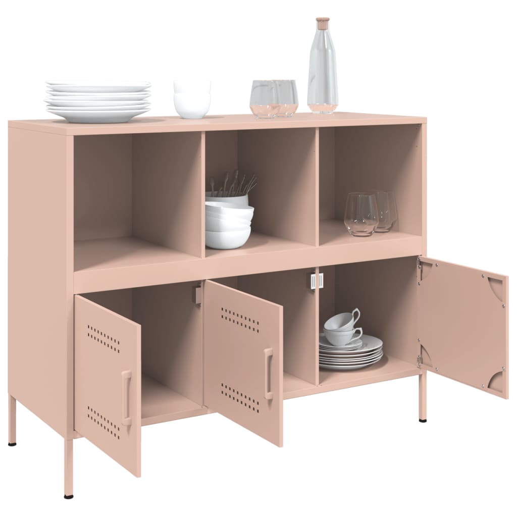 Sideboard, pink, 100.5x39x79cm, steel