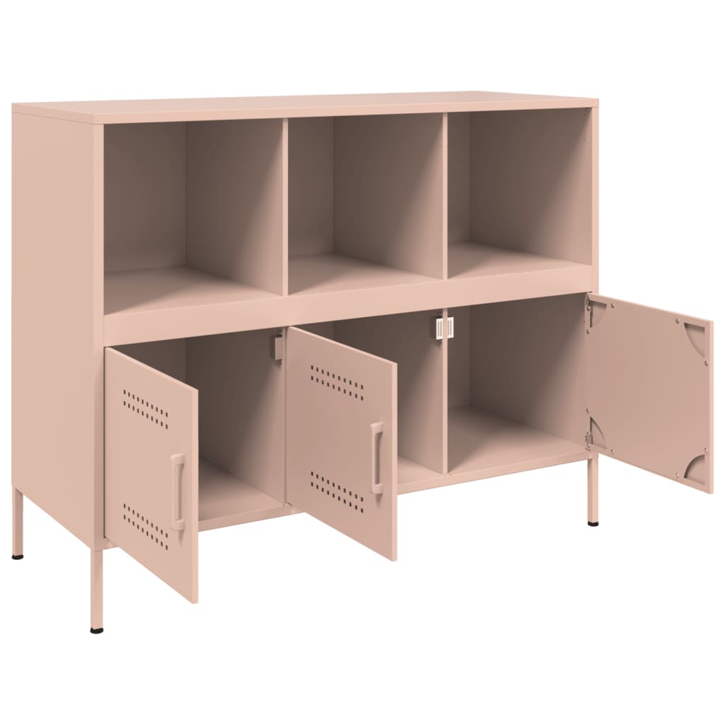 Sideboard, pink, 100.5x39x79cm, steel