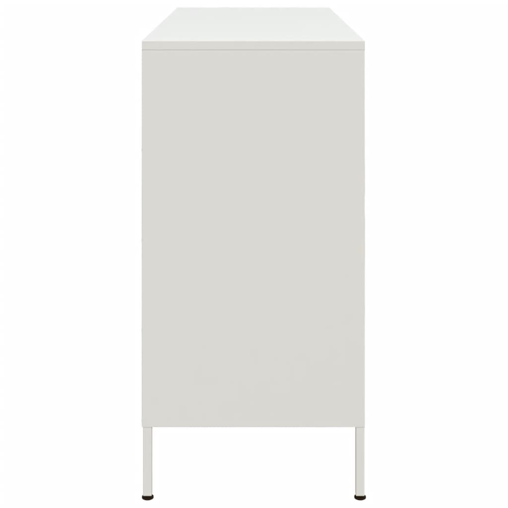 Šoninė spintelė, baltos spalvos, 100,5x39x79cm, plienas