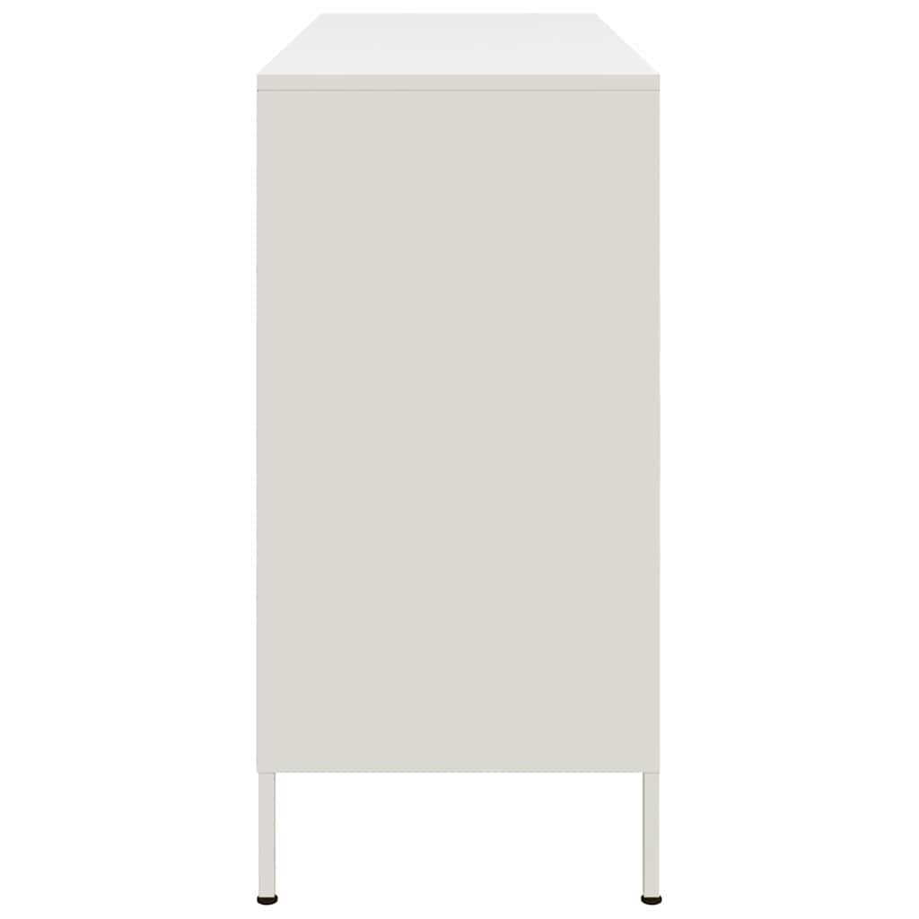 Šoninė spintelė, baltos spalvos, 100,5x39x79cm, plienas