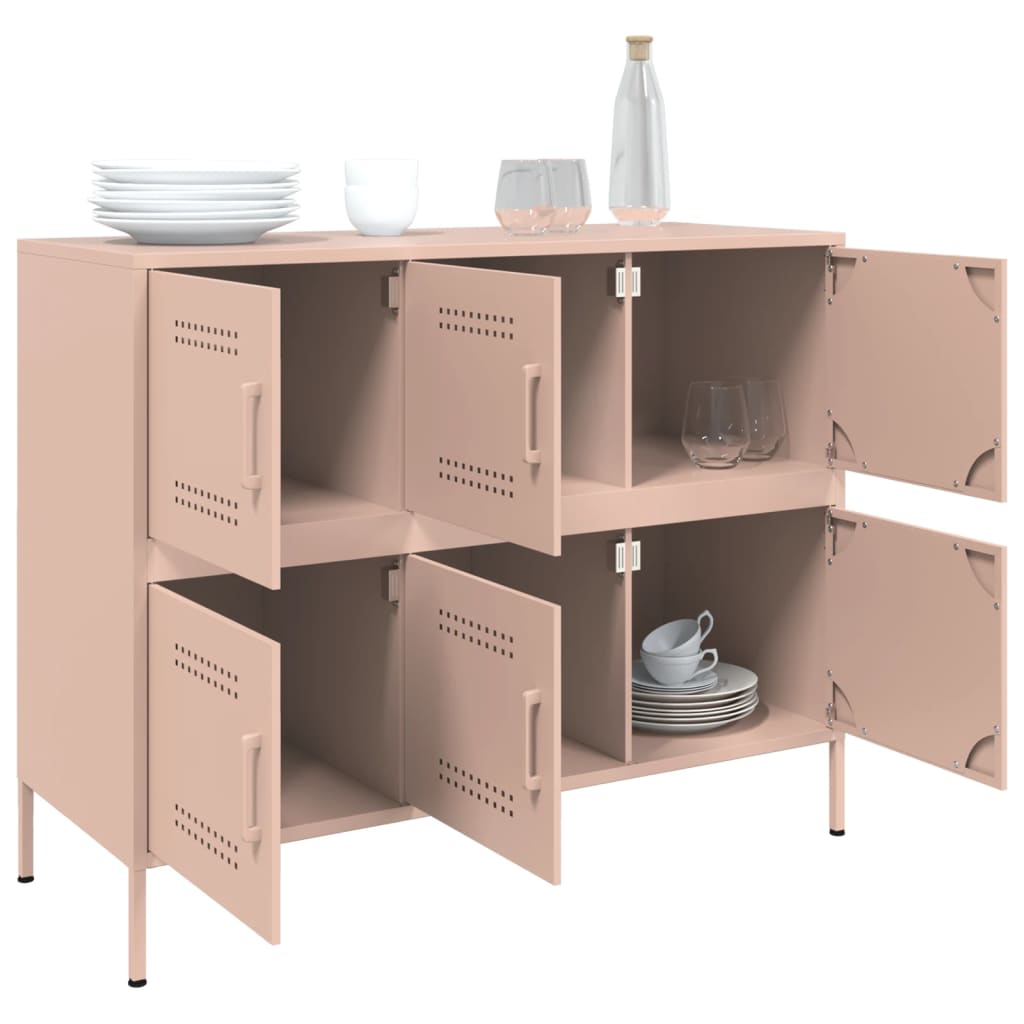 Sideboard, pink, 100.5x39x79cm, steel